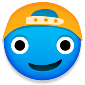 Backwards baseball cap emoji