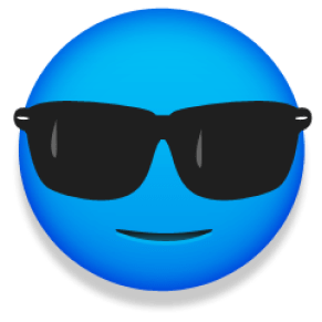 Cool with sunglasses emoji